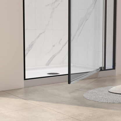 72" X 28" Tempered Glass Shower Door HomeRoots