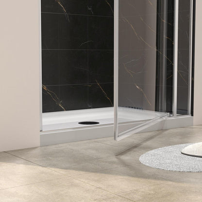 72" X 32" Tempered Glass Shower Door HomeRoots