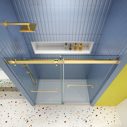 74" X 48" Tempered Glass Shower Door HomeRoots