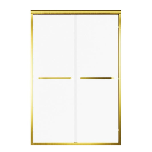 72" X 48" Aluminum And Tempered Glass Shower Door