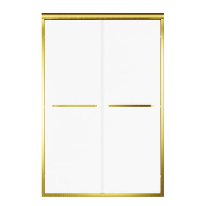 72" X 48" Aluminum And Tempered Glass Shower Door