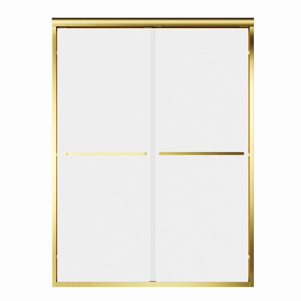 72" X 54" Aluminum And Tempered Glass Shower Door HomeRoots