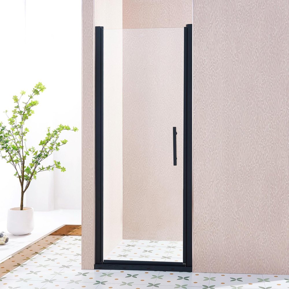 75" X 30" Tempered Glass Shower Door HomeRoots