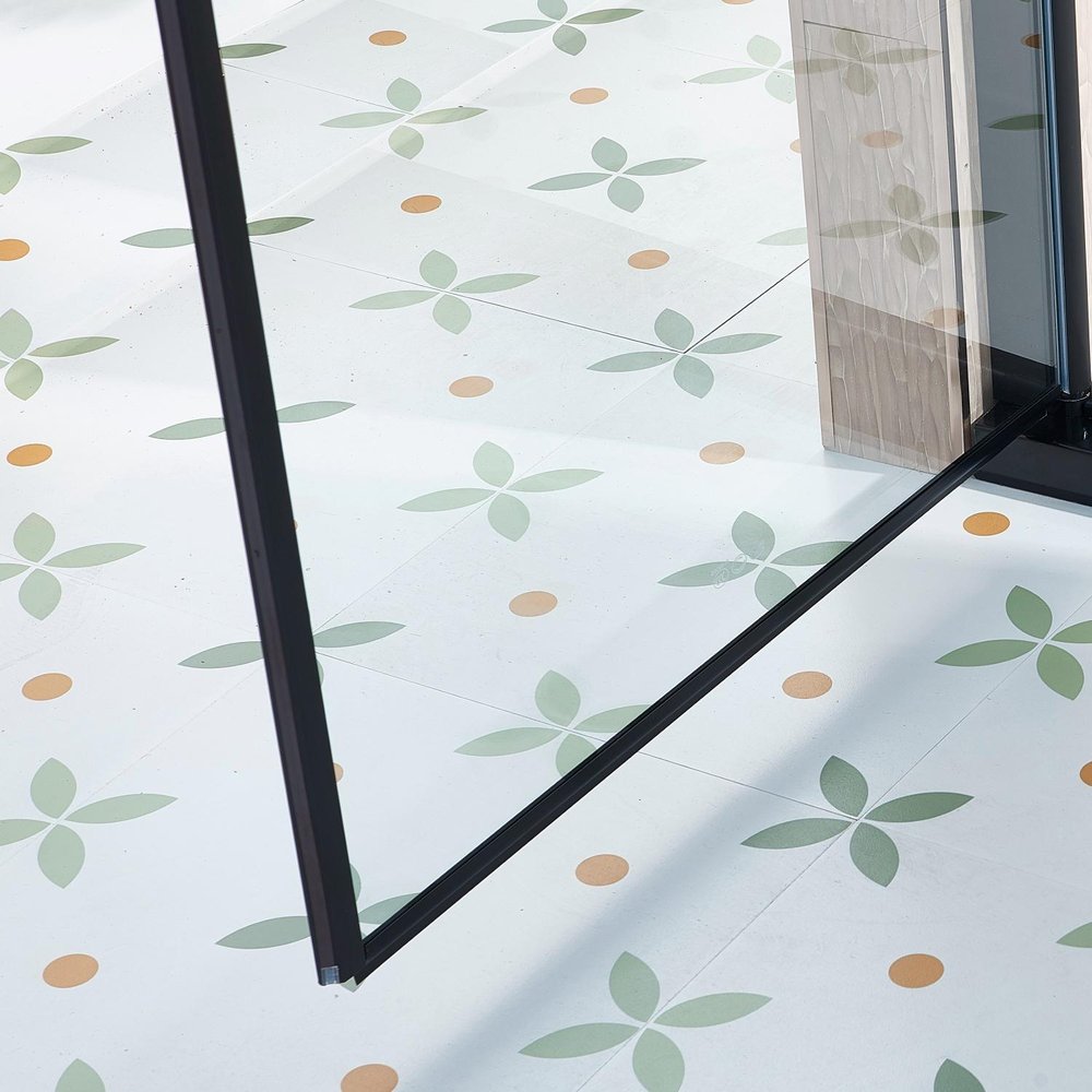 75" X 34" Tempered Glass Shower Door HomeRoots