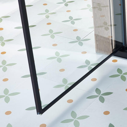 75" X 34" Tempered Glass Shower Door HomeRoots