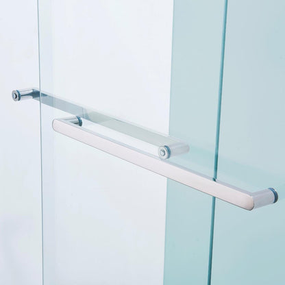 60" X 60" Aluminum And Tempered Glass Tub Door