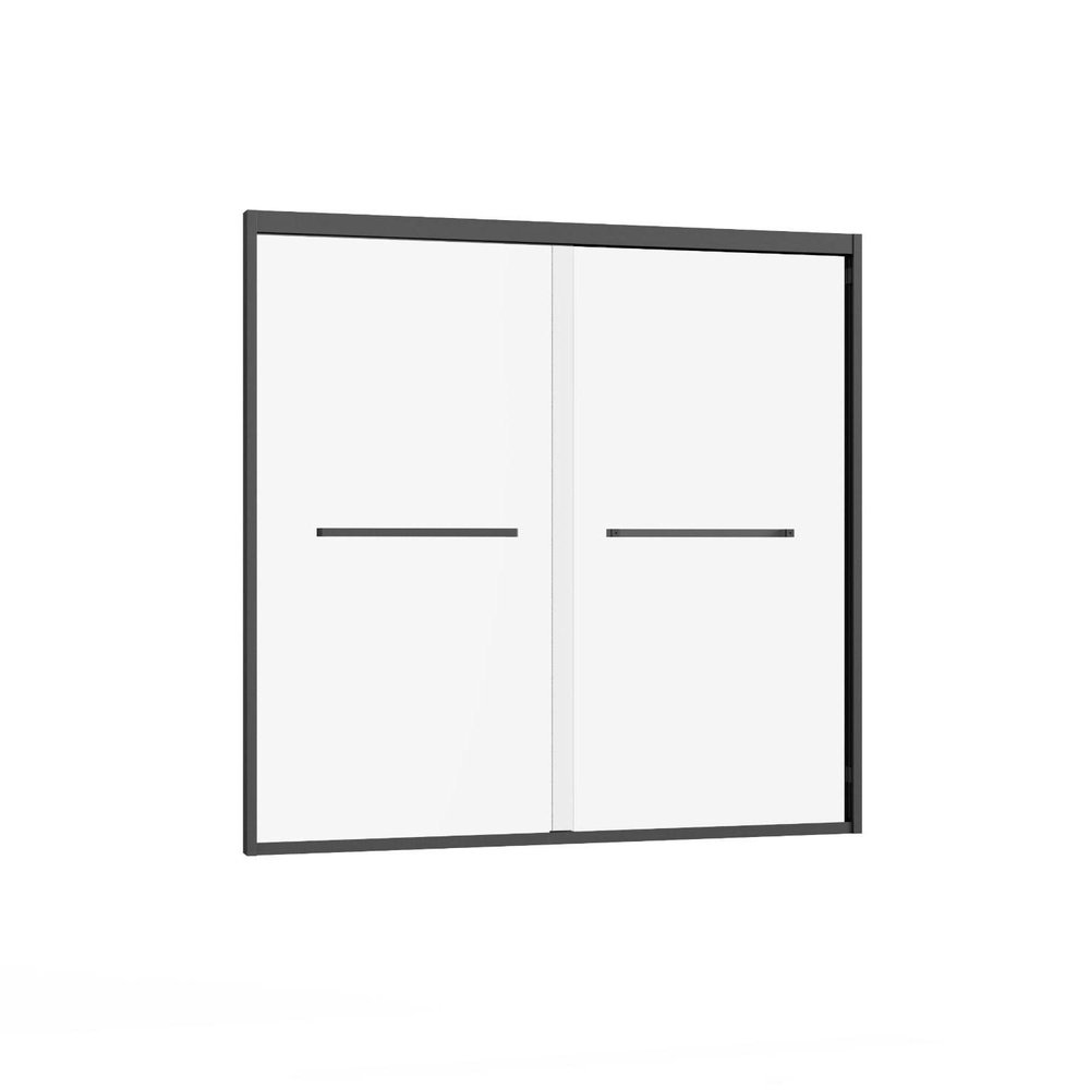 58" X 60" Aluminum And Tempered Glass Tub Door