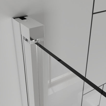 72" X 32" Aluminum And Tempered Glass Shower Door HomeRoots