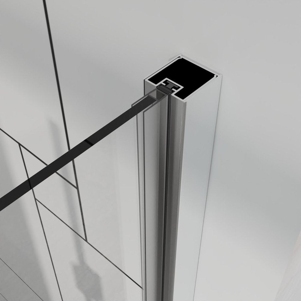 72" X 32" Aluminum And Tempered Glass Shower Door HomeRoots