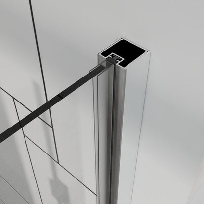 72" X 32" Aluminum And Tempered Glass Shower Door HomeRoots