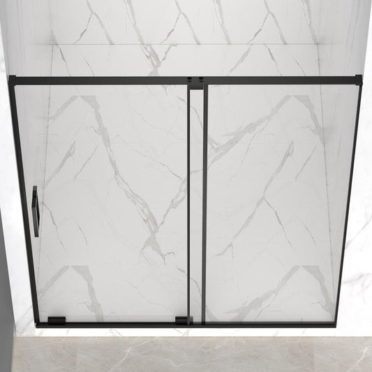 72" X 60" Aluminum and Tempered Glass Shower Door
