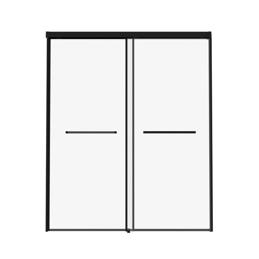 60" X 60" Aluminum And Tempered Glass Tub Door