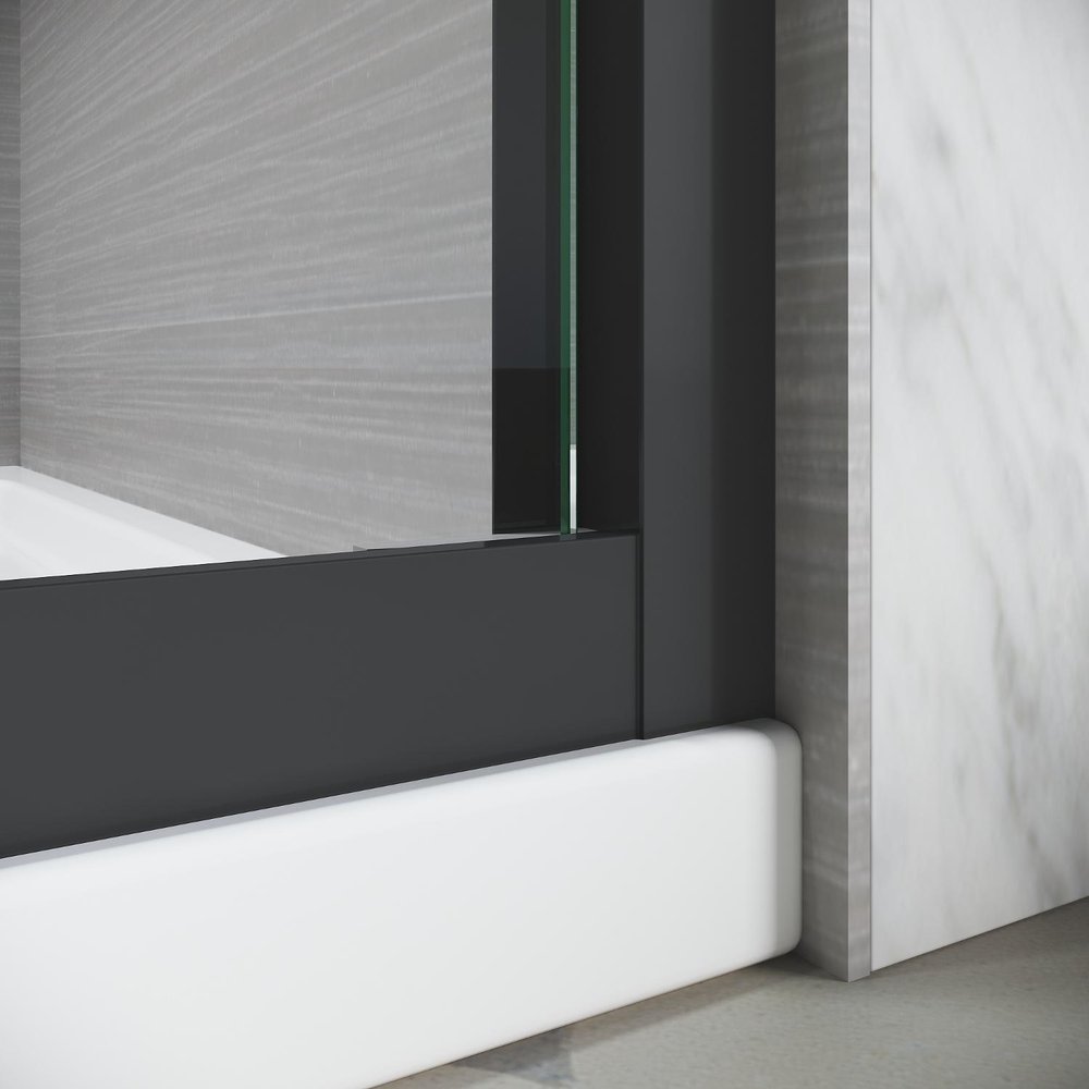 62" X 60" Tempered Glass Tub Door HomeRoots