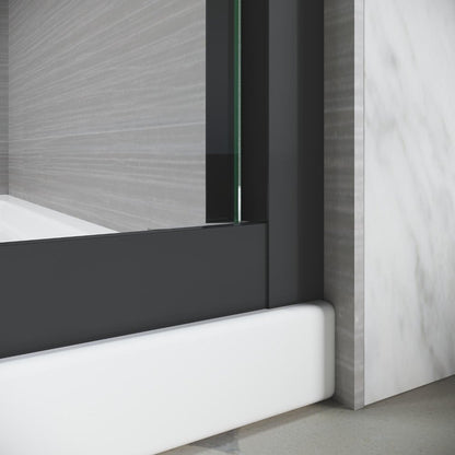 62" X 60" Tempered Glass Tub Door HomeRoots