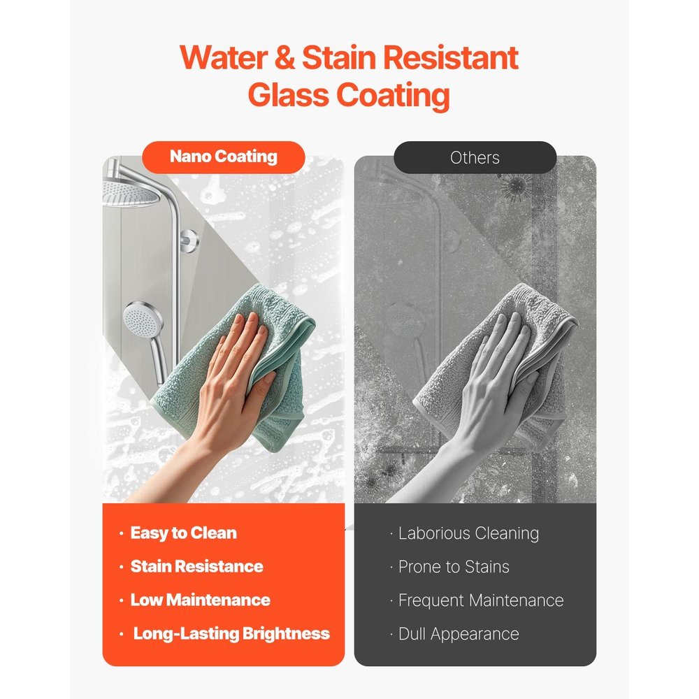 60" X 60" Tempered Glass Tub Door — view 5