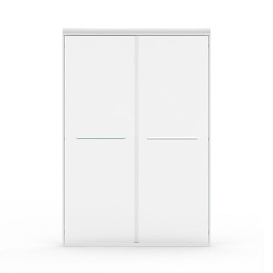 72" X 48" Aluminum And Tempered Glass Shower Door