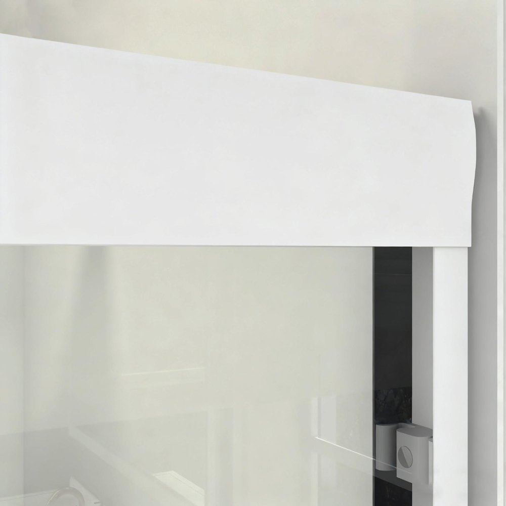 72" X 48" Aluminum And Tempered Glass Shower Door — view 3