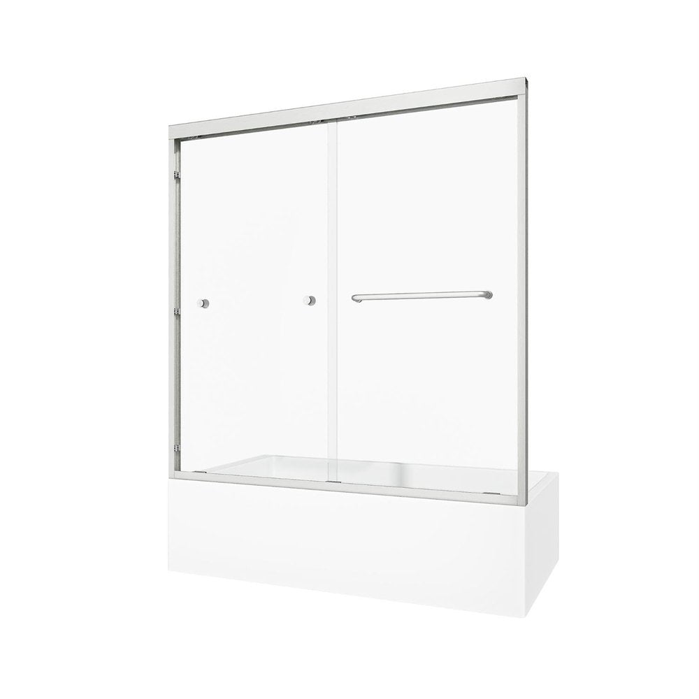 60" X 60" Aluminum And Tempered Glass Tub Door — view 1