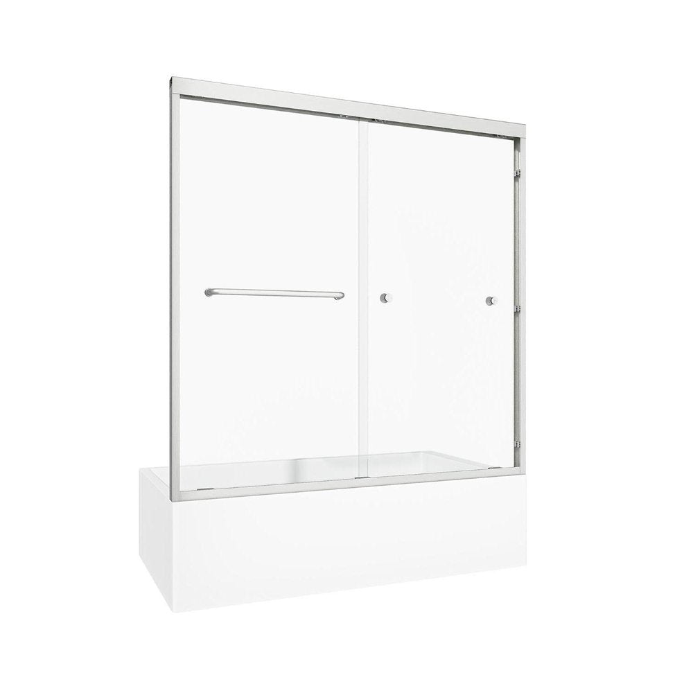 60" X 60" Aluminum And Tempered Glass Tub Door — view 2