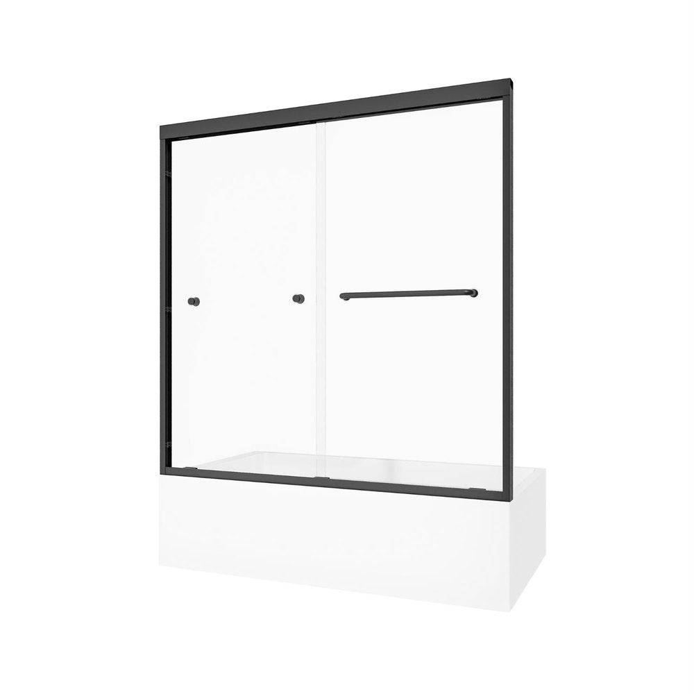 60" X 60" Aluminum And Tempered Glass Tub Door — view 2