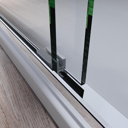 57" X 60" Tempered Glass Tub Door