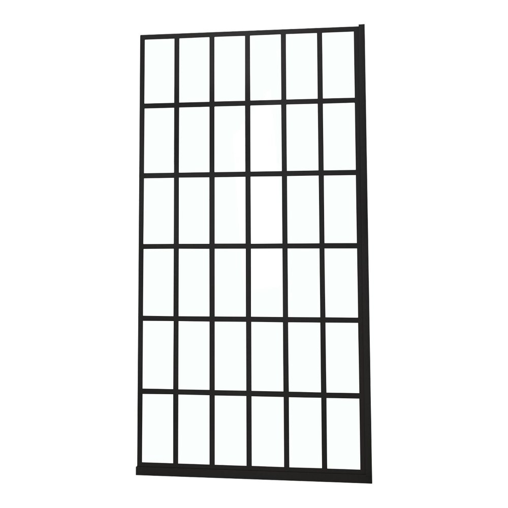 72" X 34" Aluminum And Tempered Glass Shower Door — view 1