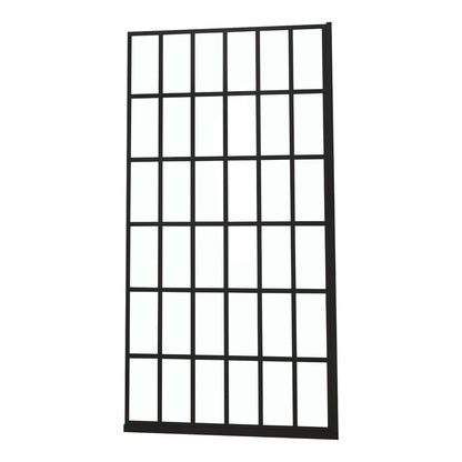 72" X 34" Aluminum And Tempered Glass Shower Door HomeRoots