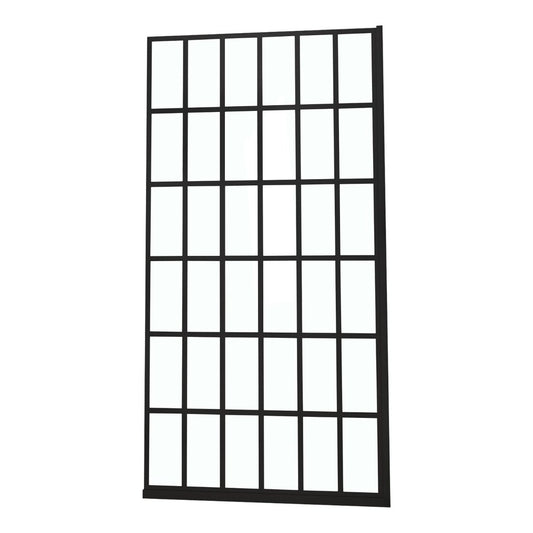 72" X 34" Aluminum And Tempered Glass Shower Door