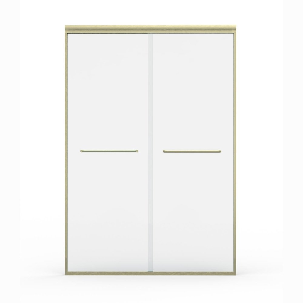 72" X 48" Aluminum And Tempered Glass Shower Door — view 1