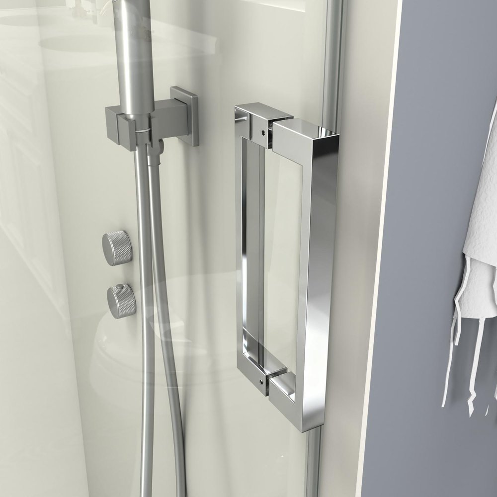 76" X 60" Tempered Glass Shower Door — view 1