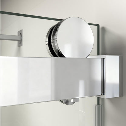 76" X 60" Tempered Glass Shower Door HomeRoots