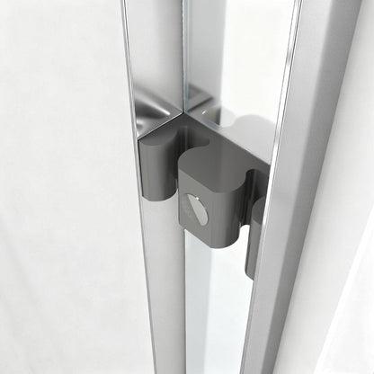 72" X 48" Aluminum And Tempered Glass Shower Door HomeRoots