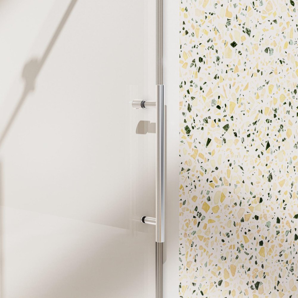 74" X 56" Tempered Glass Shower Door HomeRoots