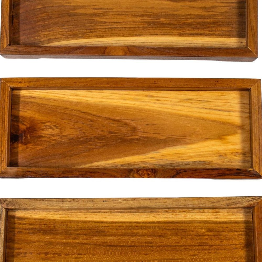 13" Natural Solid Wood Bathroom Storage Furniture Set — view 2