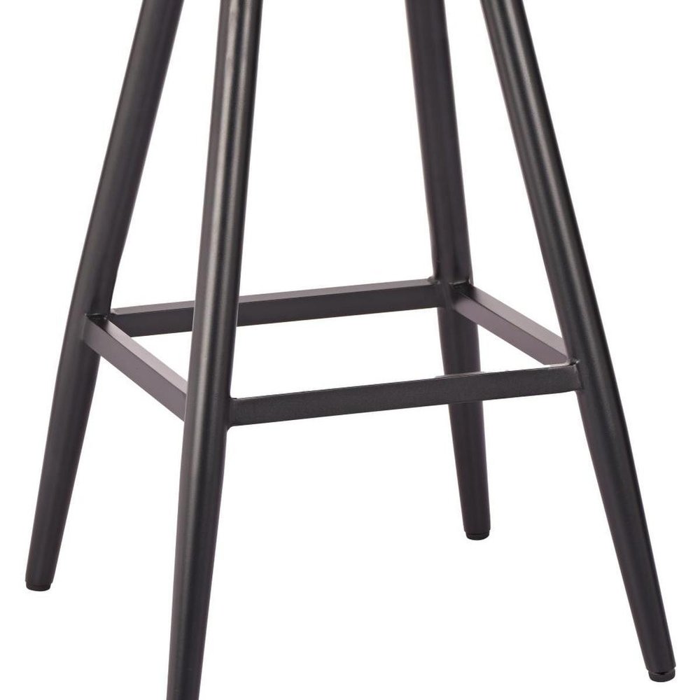31" Beige Aluminum Swivel Outdoor Bar Height Chair HomeRoots
