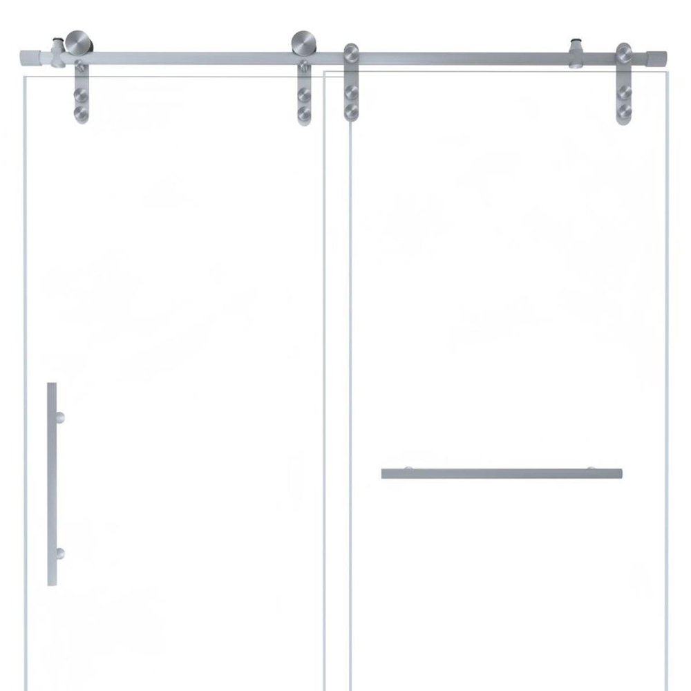 76" X 54" Tempered Glass Shower Door — view 6