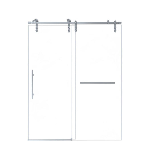 76" X 54" Tempered Glass Shower Door HomeRoots