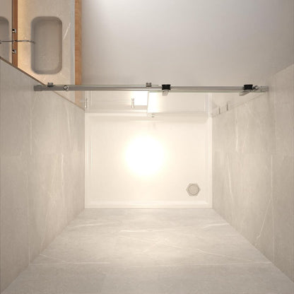 76" X 54" Tempered Glass Shower Door HomeRoots