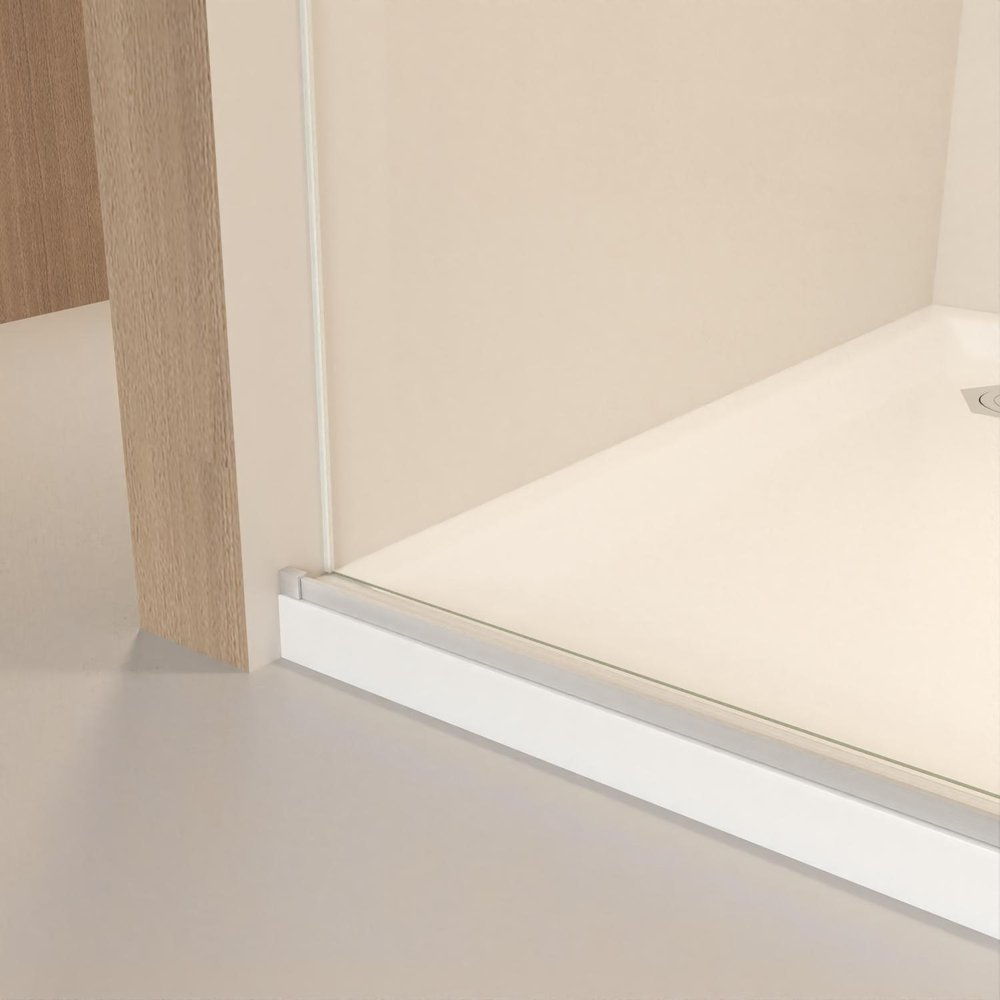 76" X 54" Tempered Glass Shower Door HomeRoots