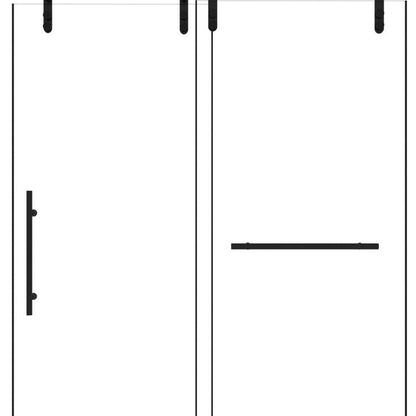 76" X 48" Tempered Glass Shower Door HomeRoots
