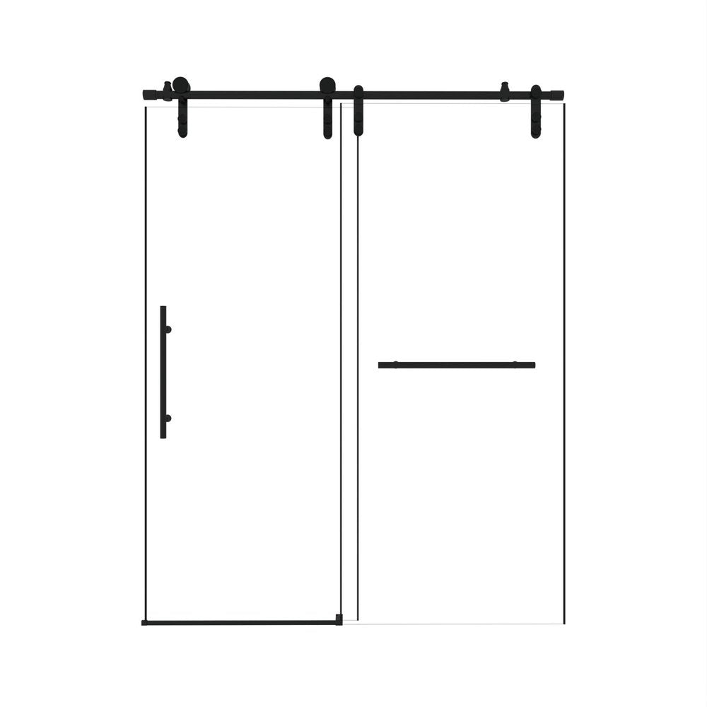 76" X 48" Tempered Glass Shower Door — view 1