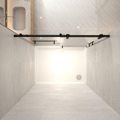 76" X 60" Tempered Glass Shower Door