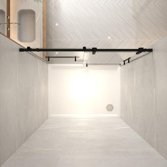 76" X 60" Tempered Glass Shower Door