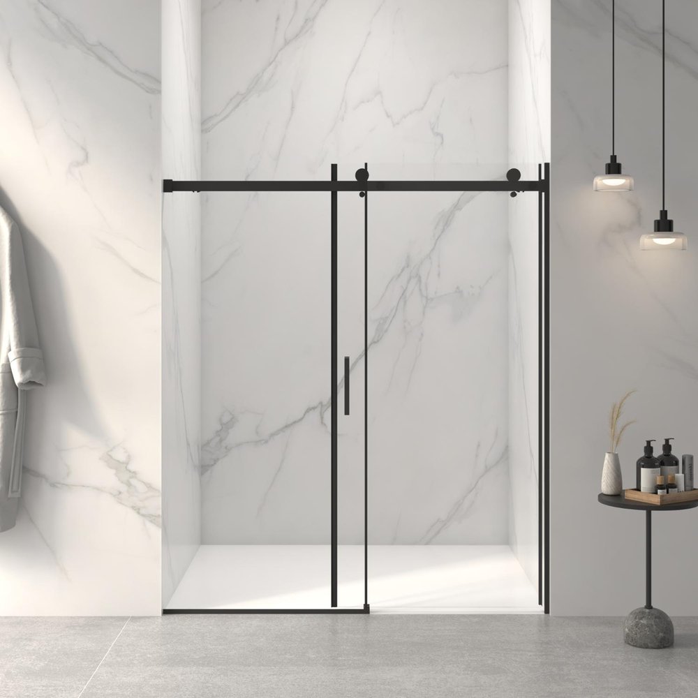 72" X 60" Tempered Glass Shower Door HomeRoots