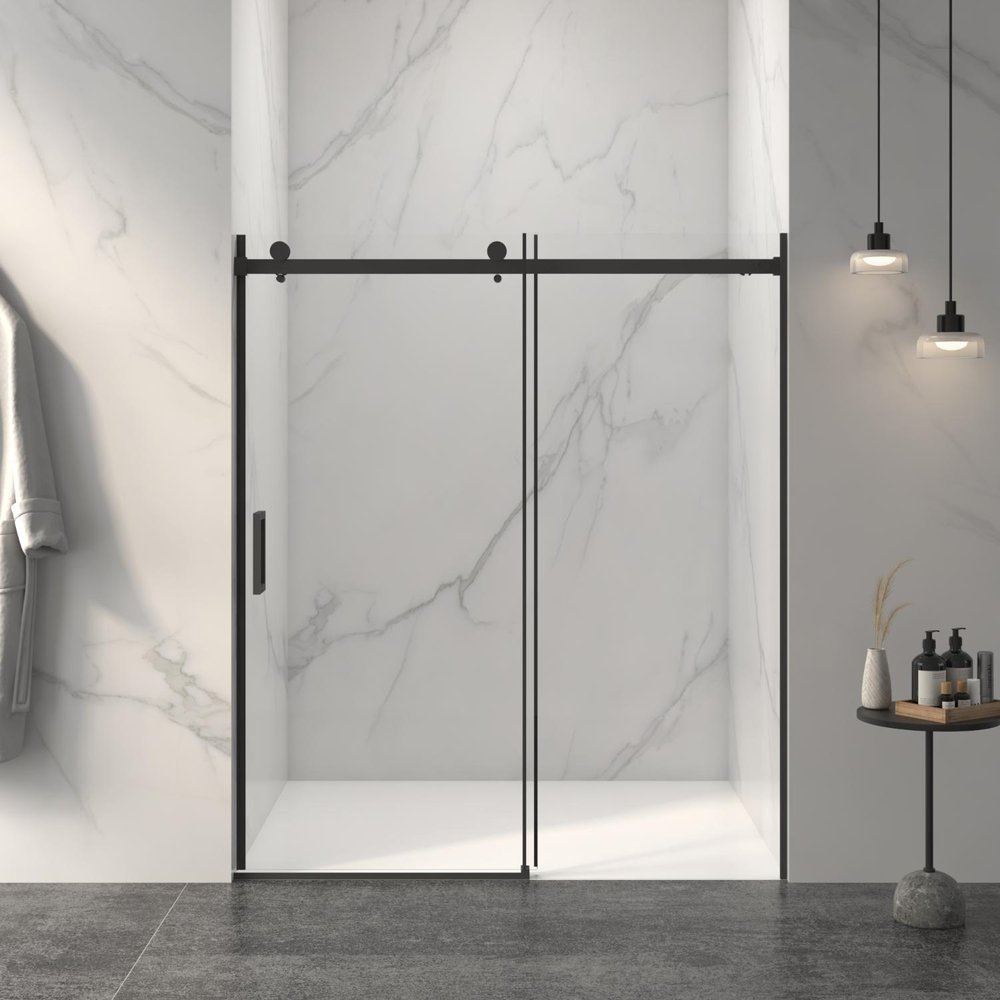 72" X 60" Tempered Glass Shower Door HomeRoots