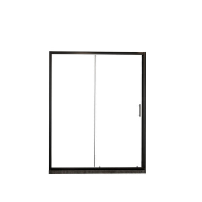 72" X 60" Aluminum And Tempered Glass Shower Door HomeRoots