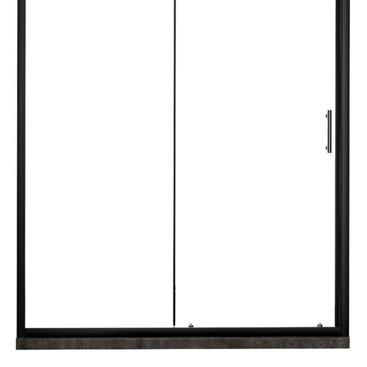 72" X 60" Aluminum And Tempered Glass Shower Door