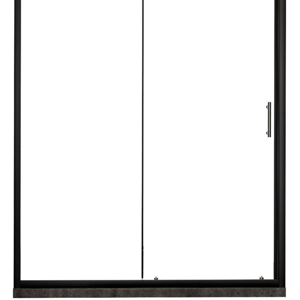 72" X 60" Aluminum And Tempered Glass Shower Door HomeRoots