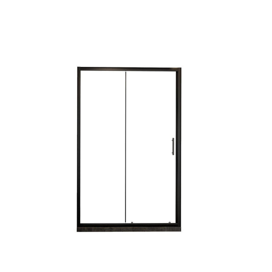 72" X 48" Aluminum And Tempered Glass Shower Door