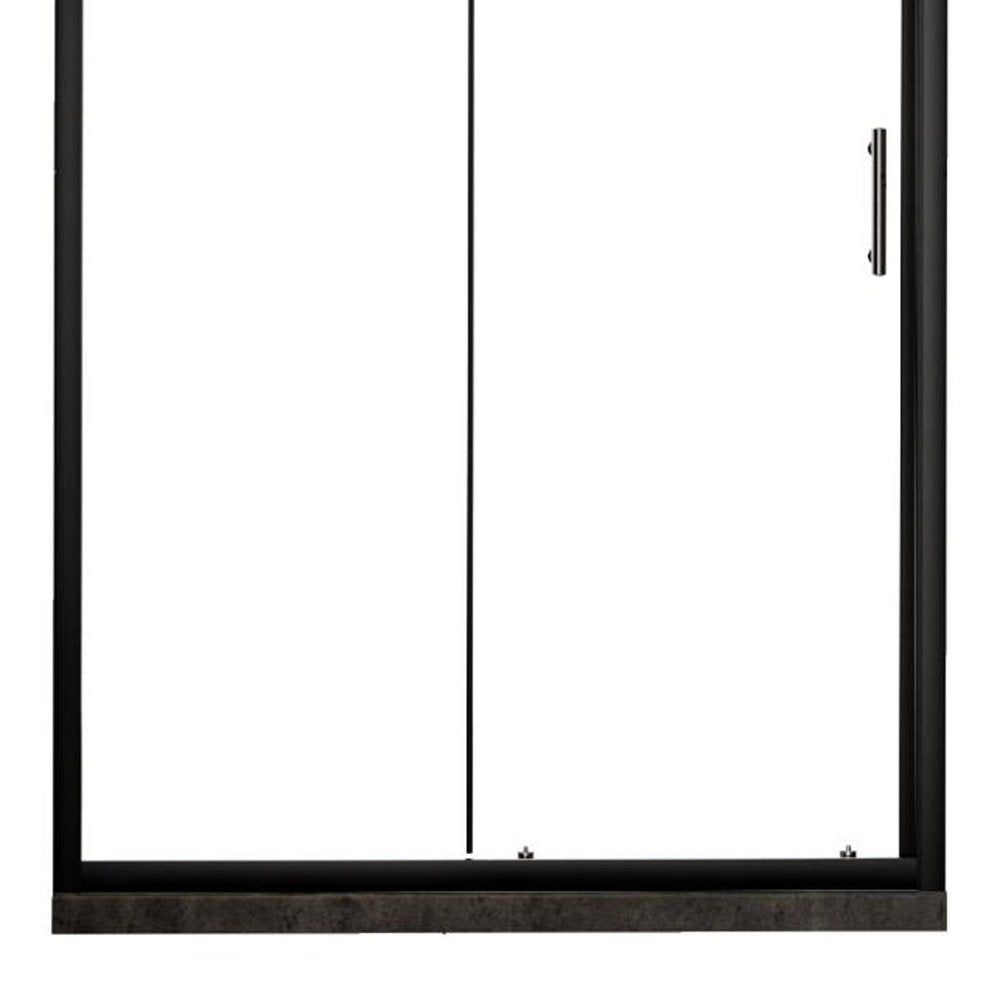 72" X 48" Aluminum And Tempered Glass Shower Door HomeRoots
